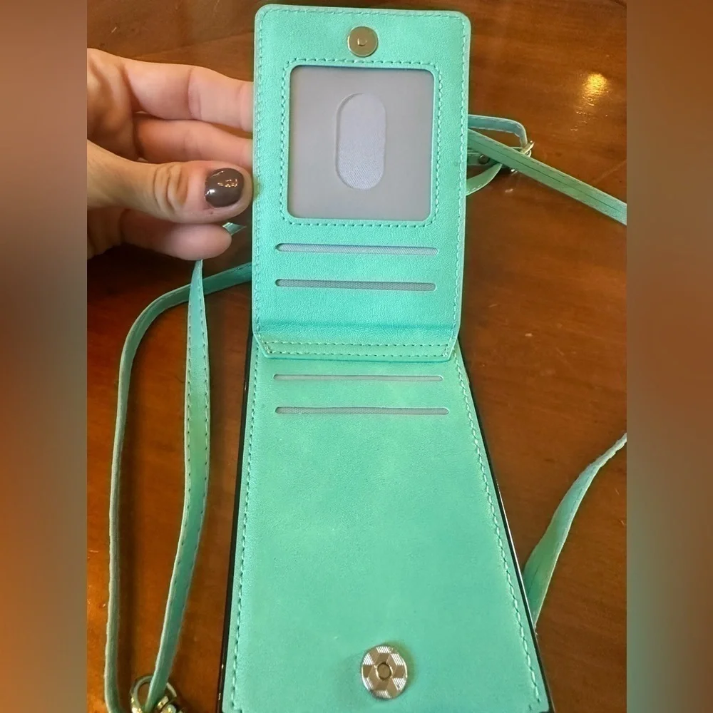 HOGGU Compatible with iPhone 12 Pro Max Wallet Case Crossbody Leather Case.
